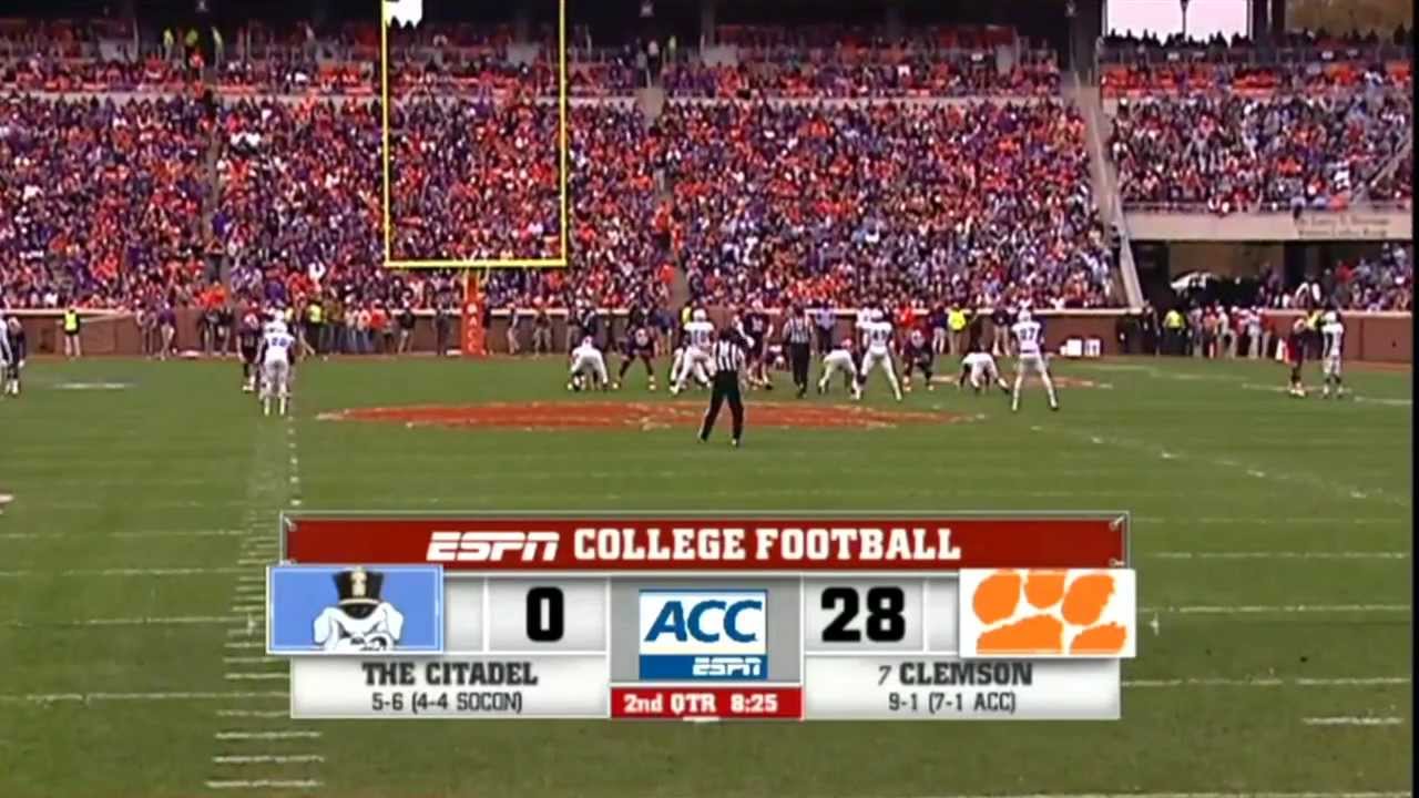 Clemson vs Citadel 2013