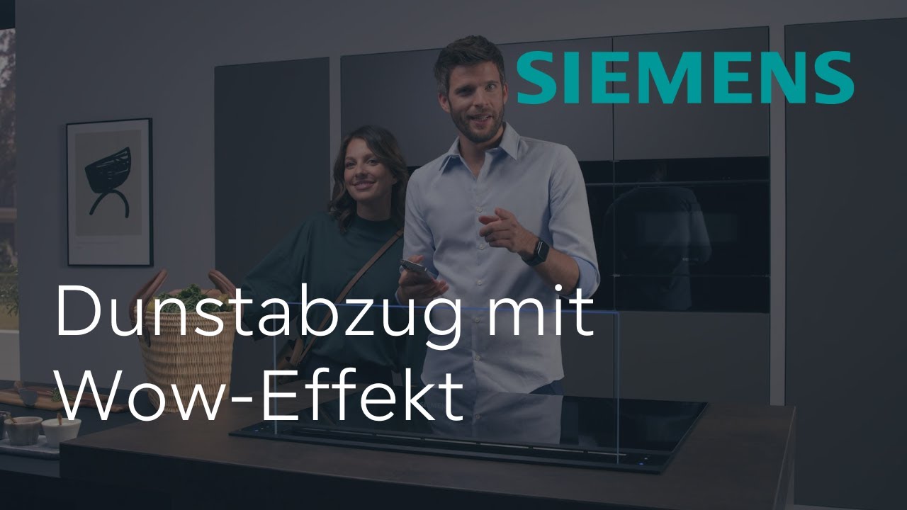 Optimale Absaugleistung: Unauffällig Dämpfe beseitigen dank glassdraftAir  | Siemens Dunstabzug
