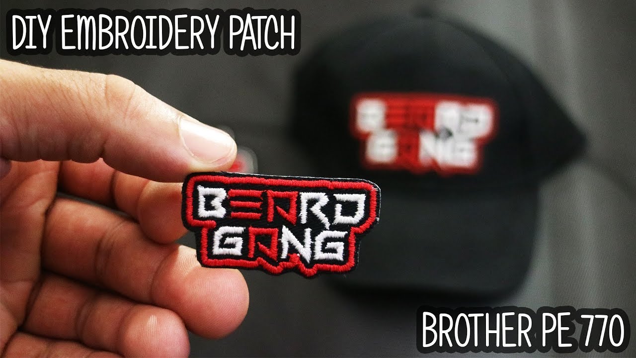 How To Make A Patch | Full Tutorial | Brother PE 770 | Embroidery Machine