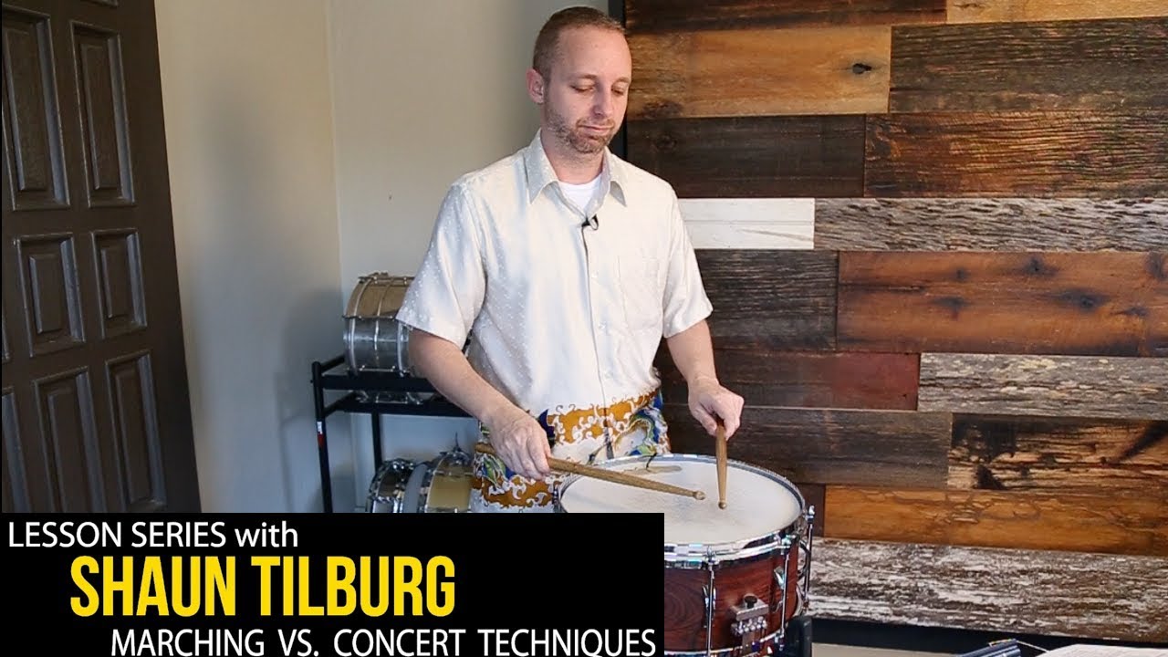 Shaun Tilburg's Regimen:  Marching vs Concert Techniques