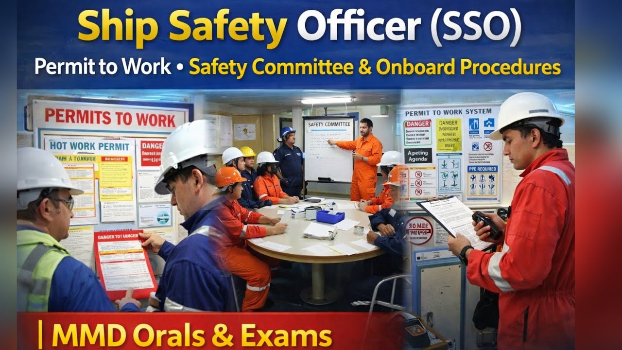 Ship Safety Officer & Permit to Work | Safety Committee & Onboard Procedures | MMD Orals & exam