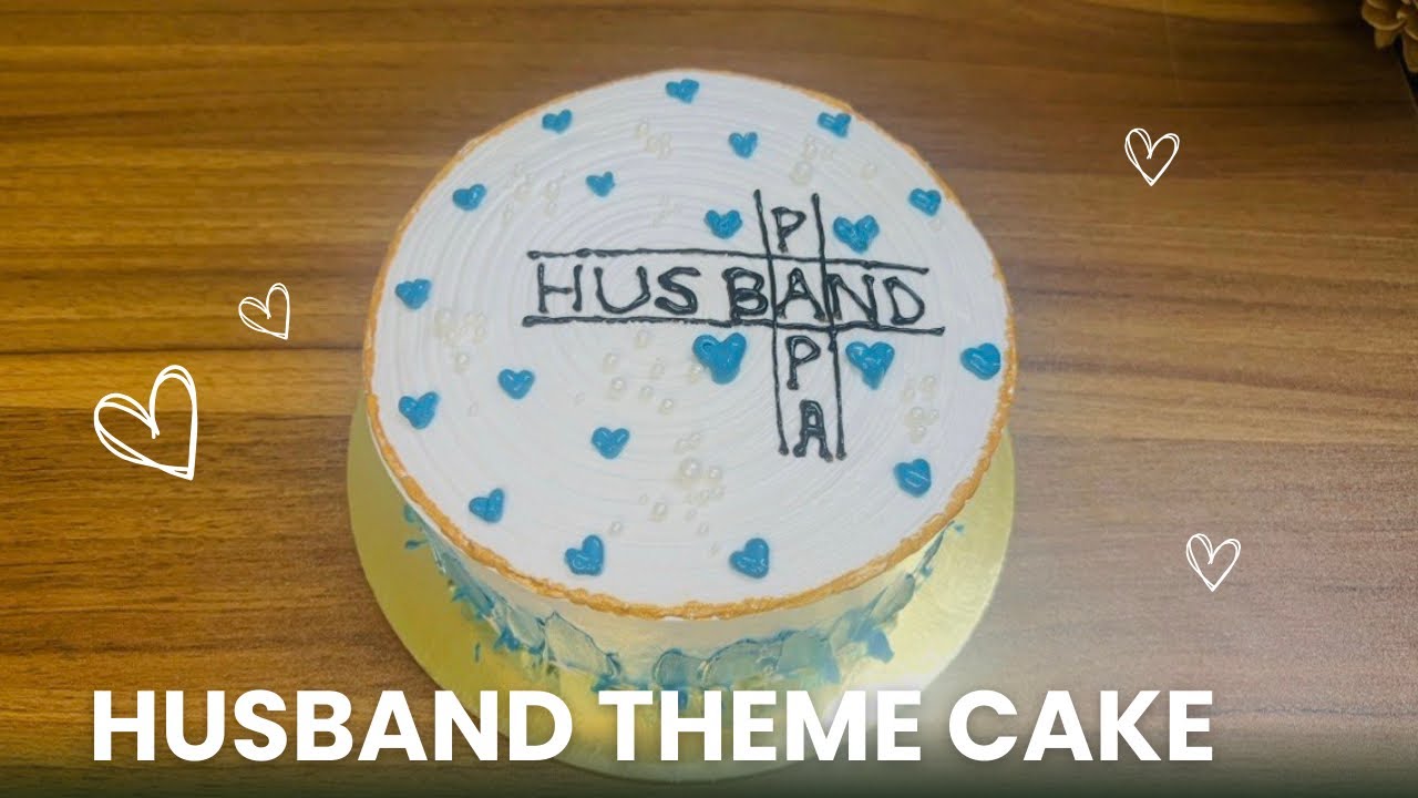 Easy HUSBAND Theme Cake for Birthday I Husband Birthday Cake Ideas 2026