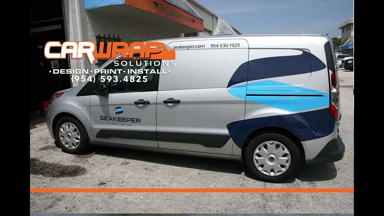 Ford Transit Connect Van Vinyl Graphics & Lettering Fort Lauderdale Florida | Seakeeper