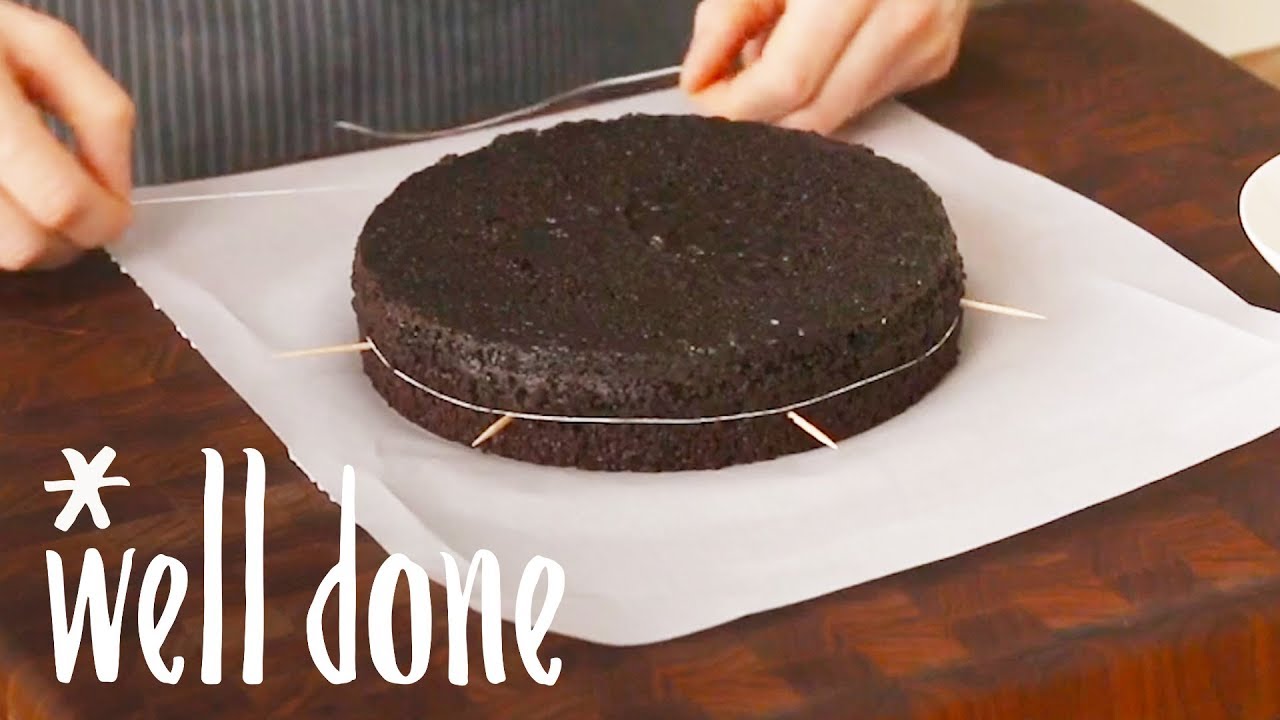 How to Cut Cake Layers with Dental Floss | Food Hacks | Well Done