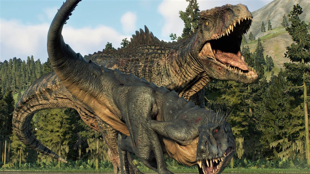 DOMINION GIGA VS SCORPIOS REX - Jurassic World Evolution 2