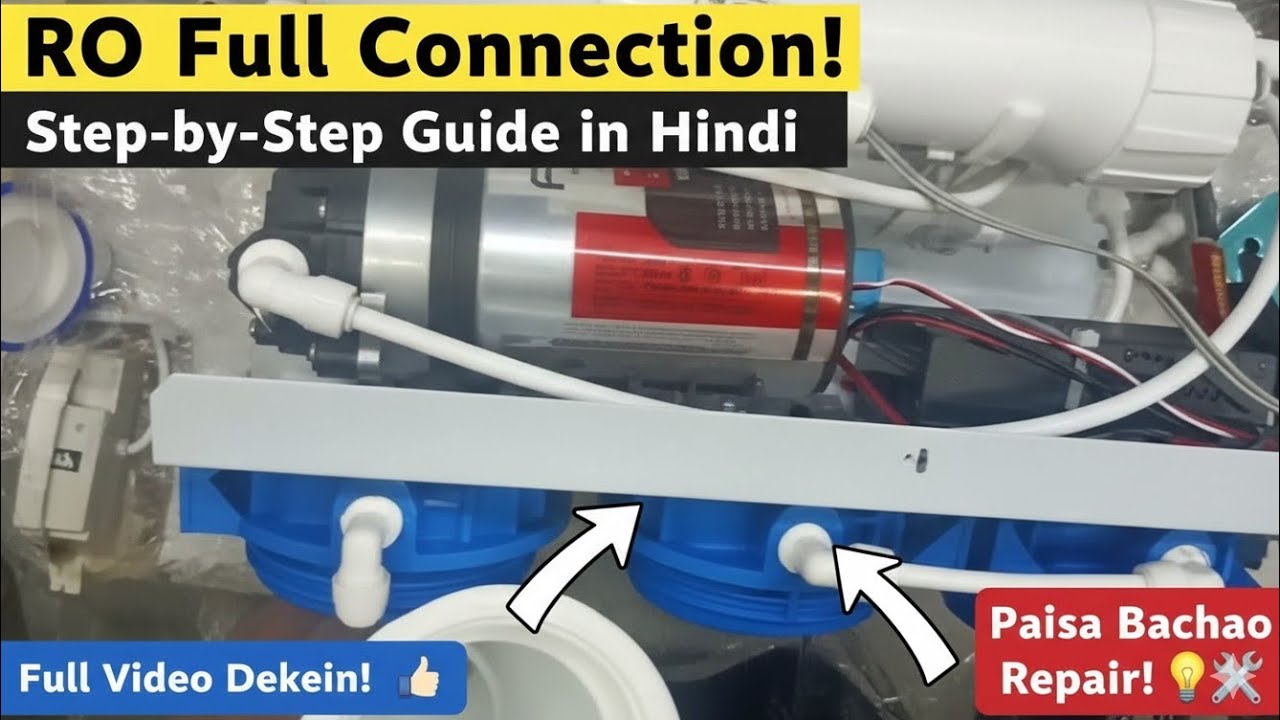 RO Full Connection: Step-by-Step Installation & Troubleshooting#waterpurifier #reverseosmosis 
