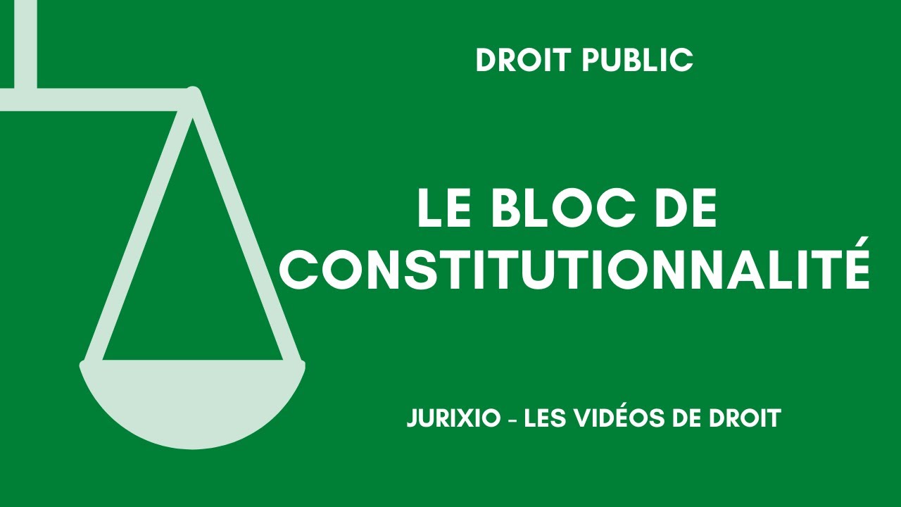 Le bloc de constitutionnalit&eacute;