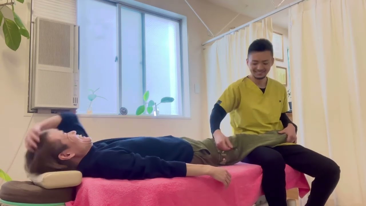 ギックリ腰がきっかけで来院され、今では月1回メンテナ施術。ノーカット。ノー編集。