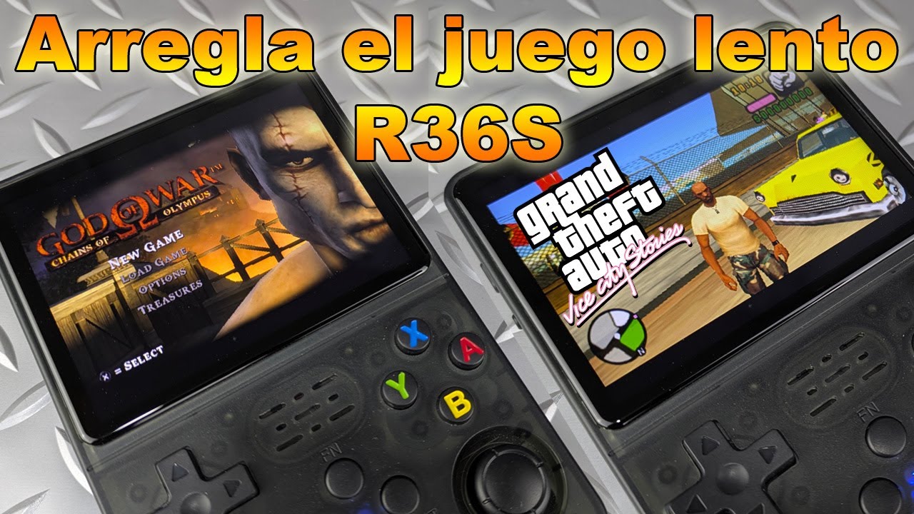 Como arreglar juegos lentos de PSP en consola R36S - GOW y GTA