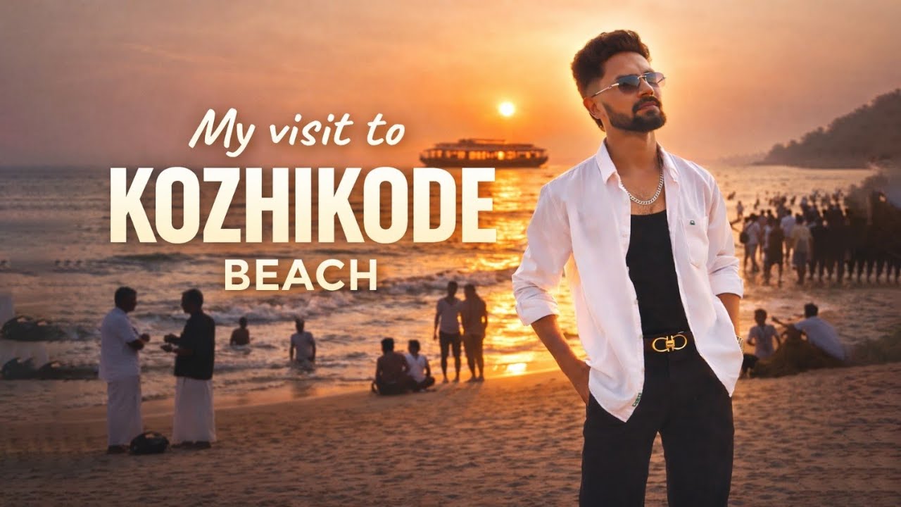 Kozhikode Beach Vlog 🏖️ | Sunset, Sea & Street Life | Kerala Travel