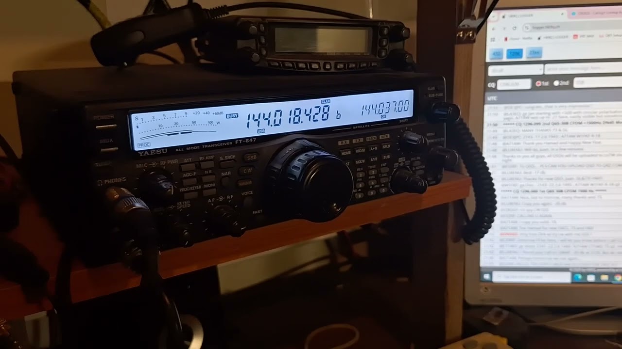 Earth-moon-earth (eme) qso 1296mhz OE9ERC (10m offset/500w) - ON5GS (6m/300w) dec25