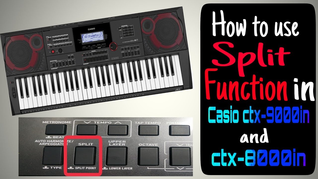 How to use split function in casio ctx-9000in and ctx-8000in
