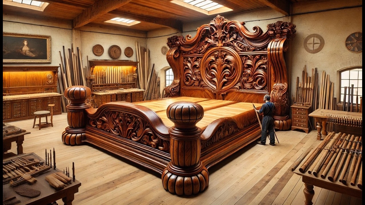 An impressive journey | Transforming Natural Logs Into a Bed That Bears The Mark Of Time