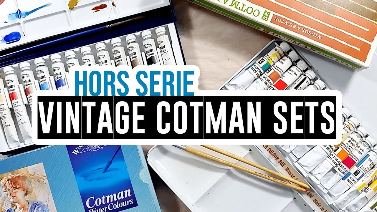Testing out vintage Cotman watercolor sets! 🎨