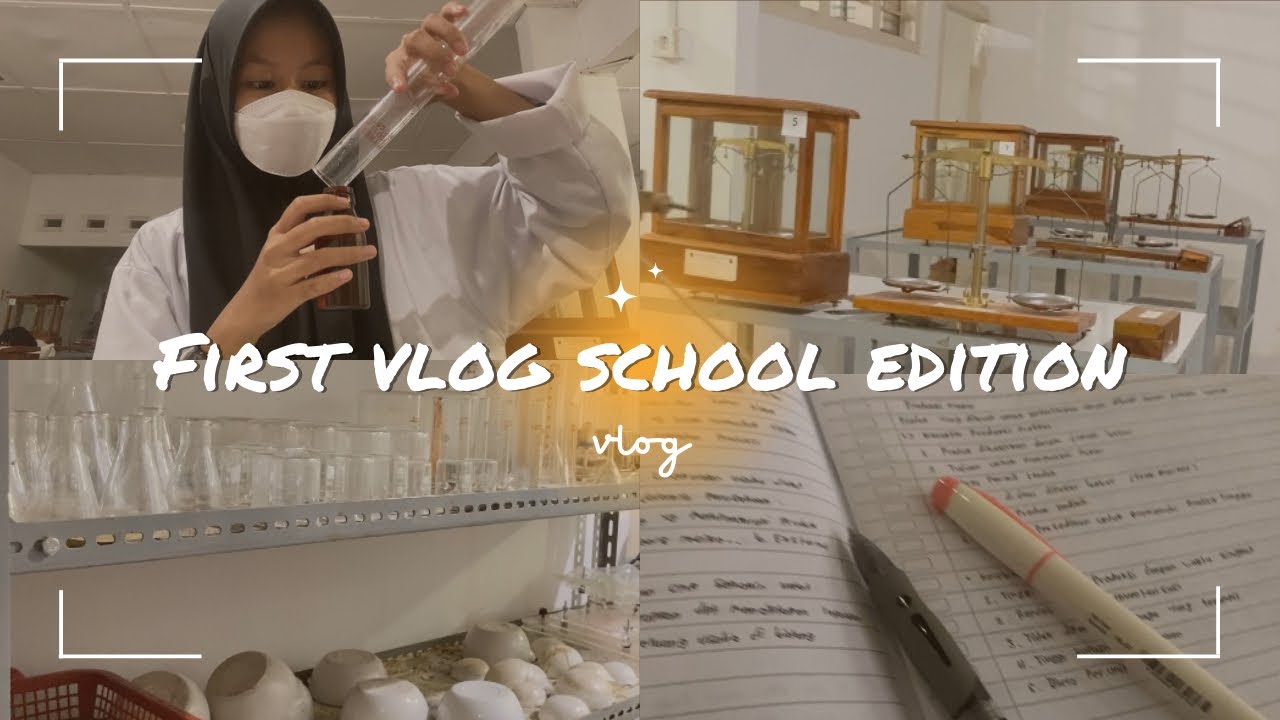 first vlog school edition || anak smk farmasi