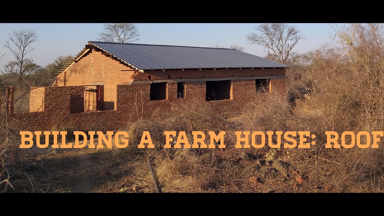 Building a farmhouse, Zimbabwe: Roof