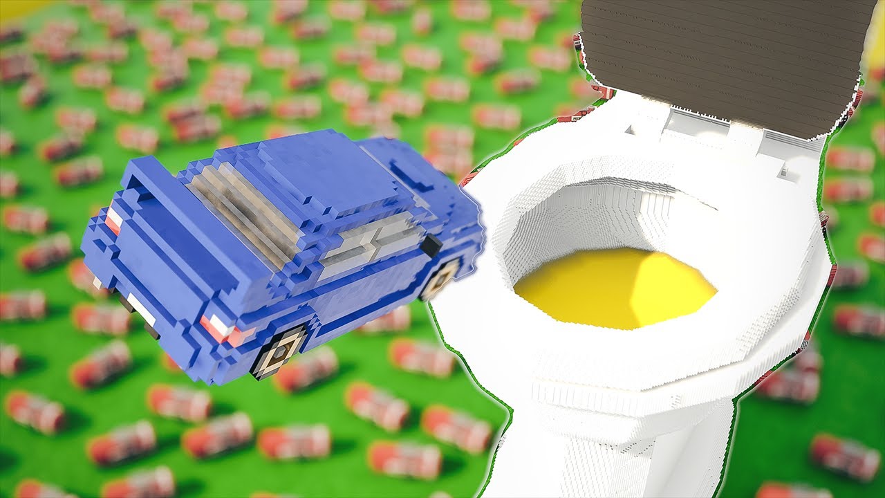 Cars Jumps into Toilet | Teardown