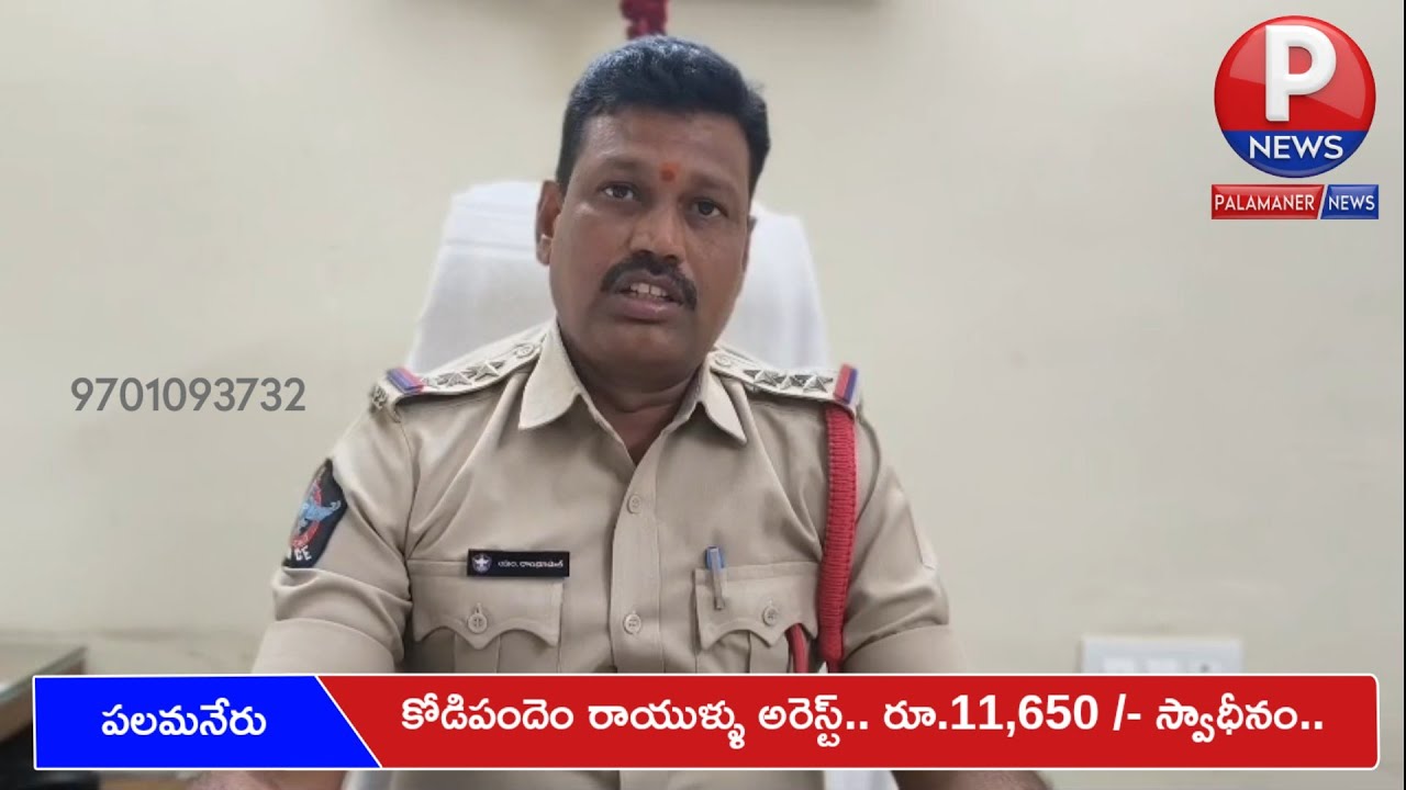 కోడిపందెం రాయుళ్ళు అరెస్ట్.. రూ.11,650 /- స్వాధీనం | PALAMANER NEWS
