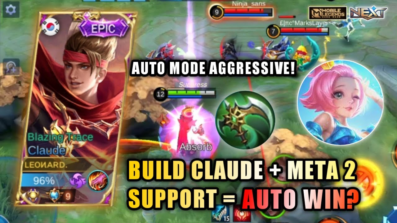 LEONARD CLAUDE COROSSION BUILD + META 2 SUPPORT = AUTO WIN? | TOP GLOBAL CLAUDE GAMEPLAY | MLBB