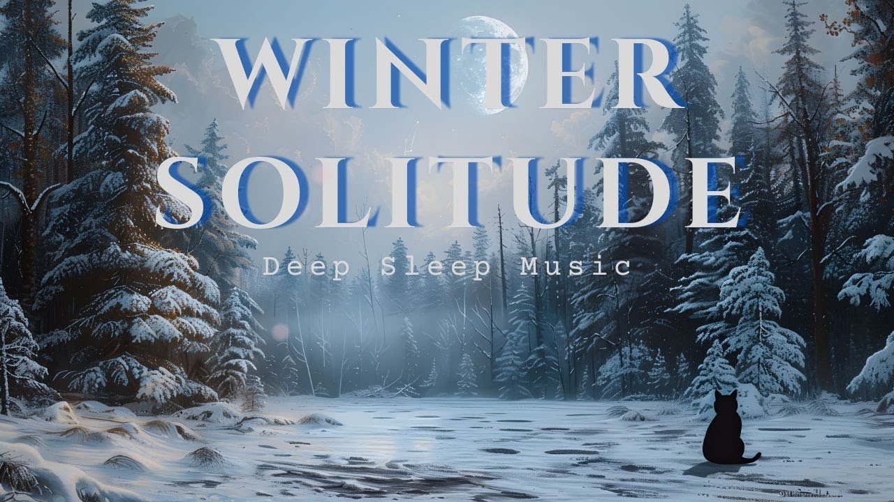 Winter Solitude ❄️ Deep Sleep Ambient Guitar & Wind Sounds | No Drums