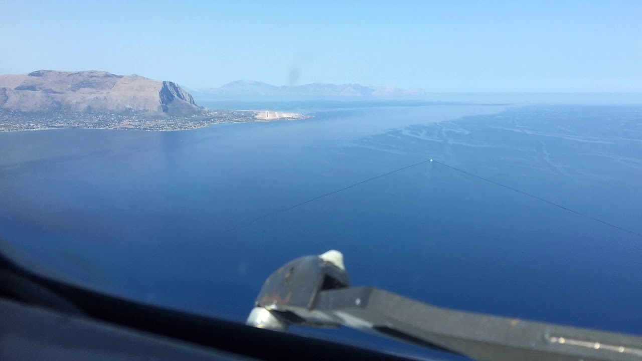 B767 on board Time Lapse Approach and Landing, Punta Raisi, Palermo. HD 1080p