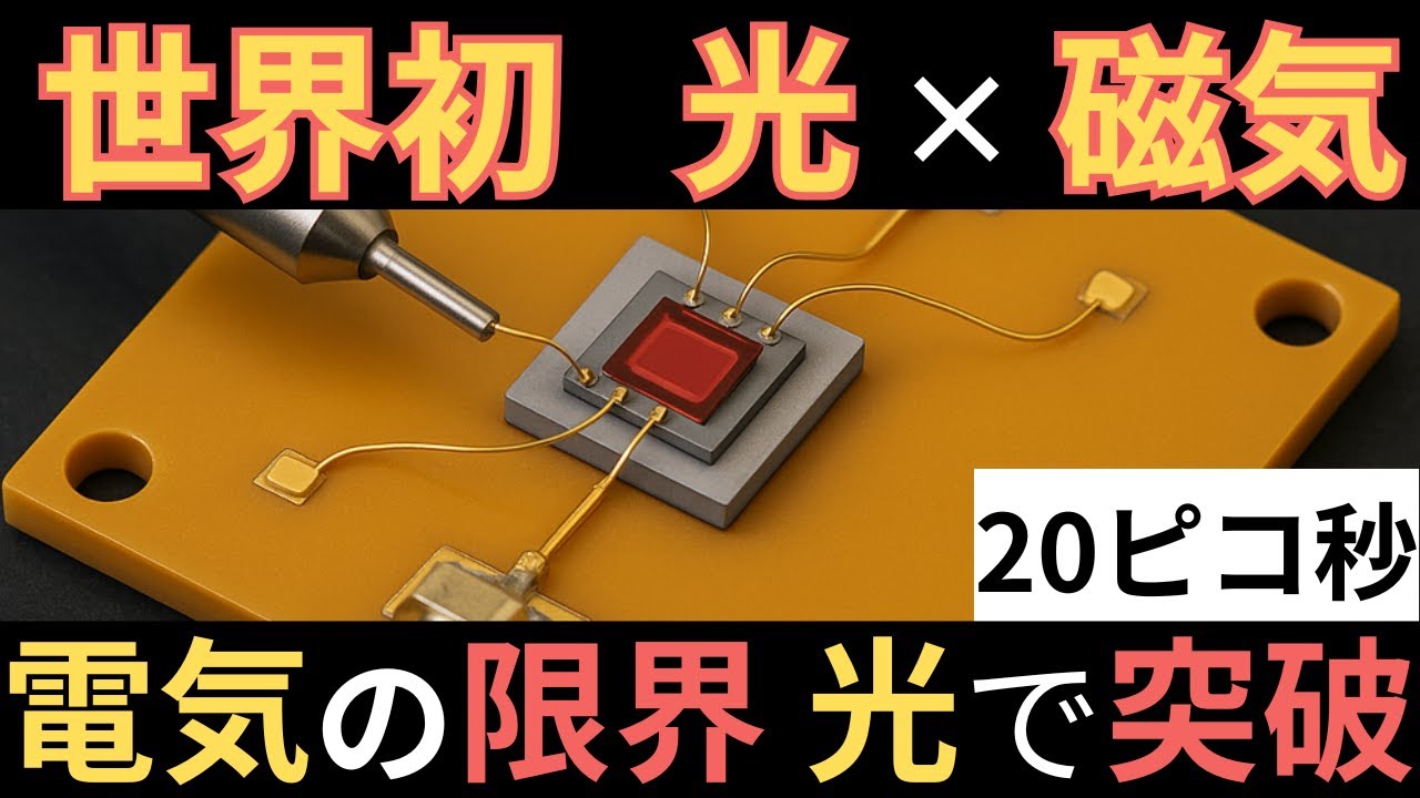【驚愕】IOWNに不可欠！TDK開発の超高速センサー『スピンフォトディテクタ』