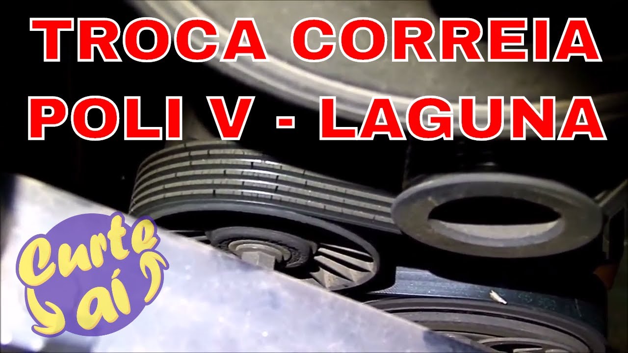 COMO TROCAR A CORREIA POLI V RENAULT LAGUNA - RENAULT LAGUNA POLY V BELT - HOW TO CHANGE