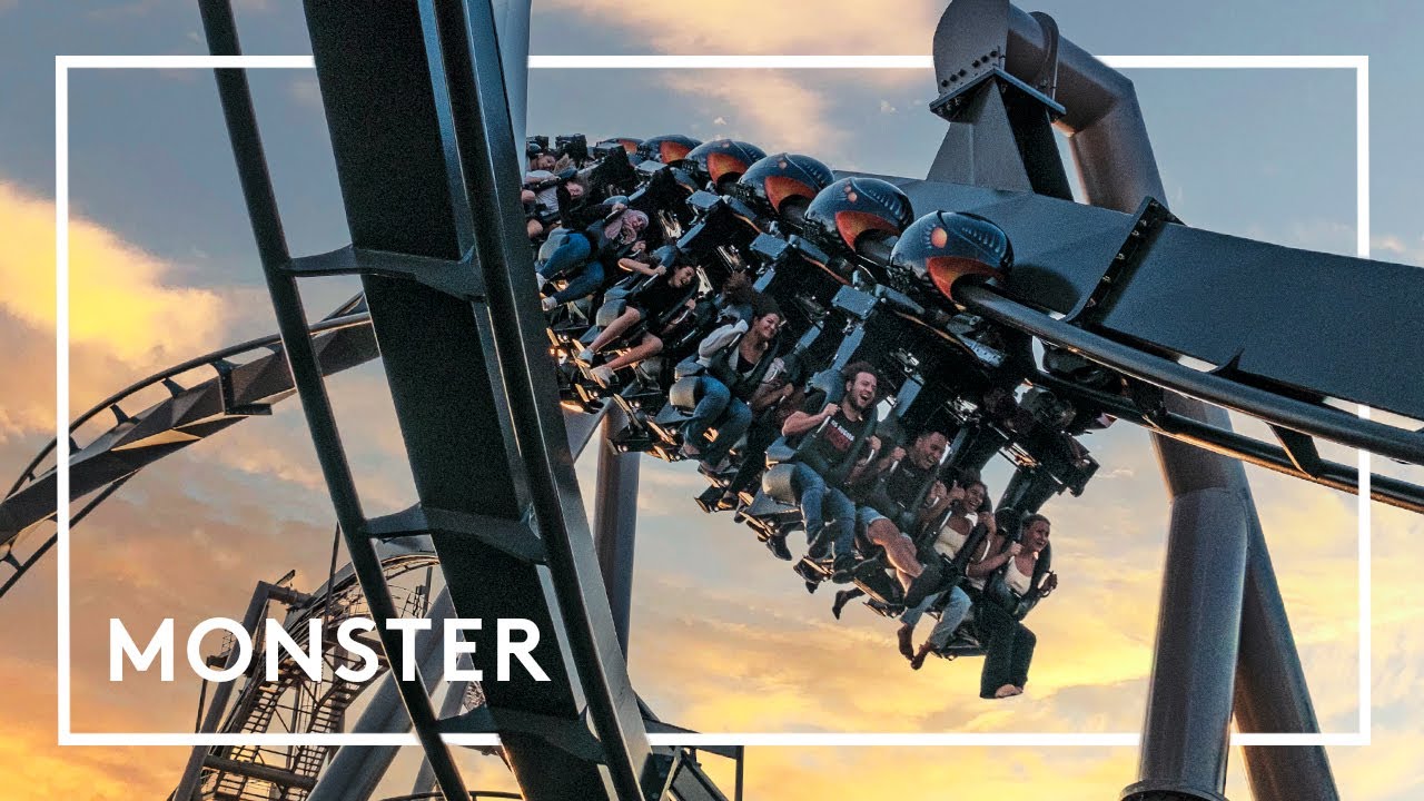 Experience Monster – Gröna Lunds new B&M Invert roller coaster (On & off ride)