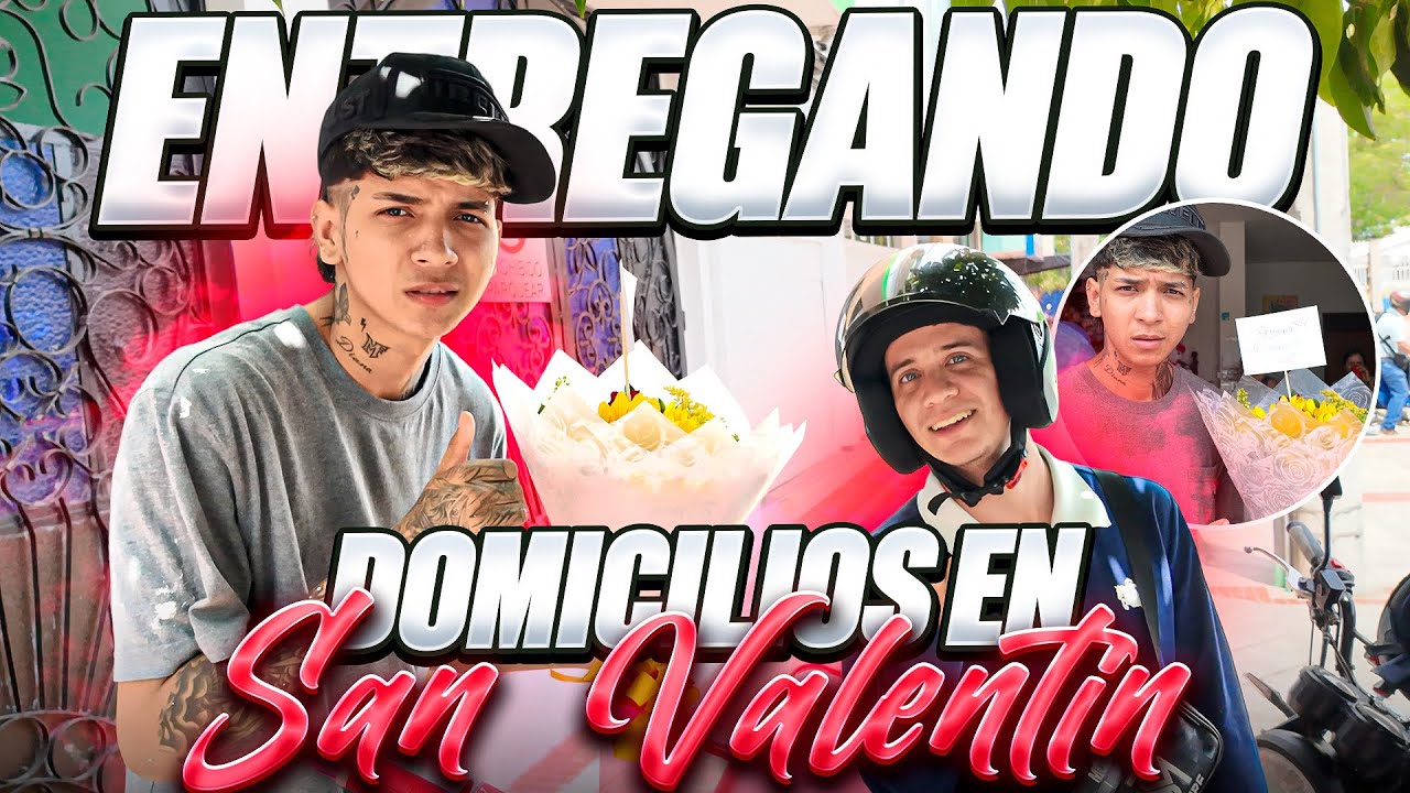 ENTREGANDO DOMICILIOS EN SAN VALENTÍN… y esto fue lo que pasó 😳💐