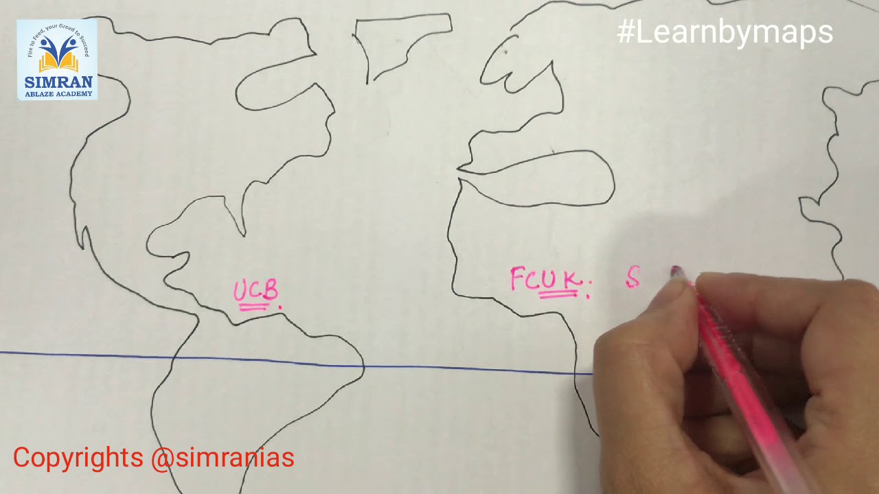 Tricks to Remember the Countries passing through the Equator