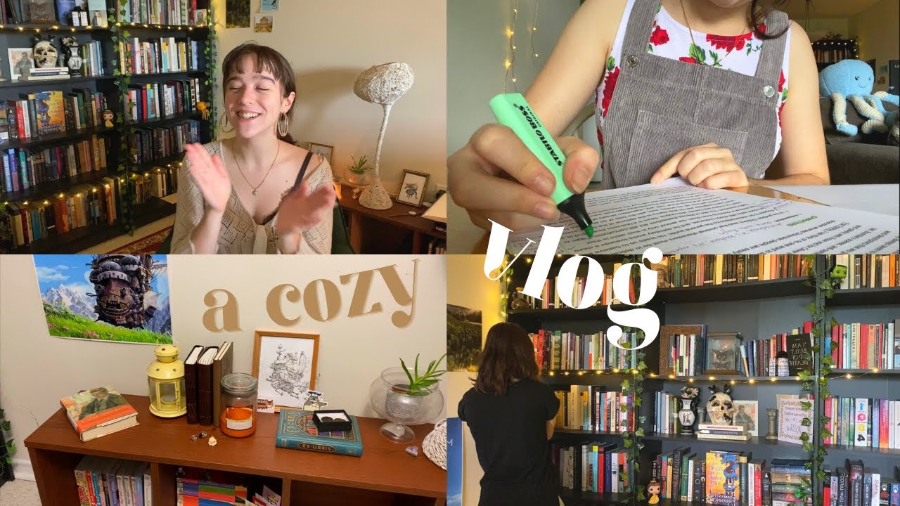 book hauls, exciting news & adopting more plants / a Cozy, Rambling Vlog