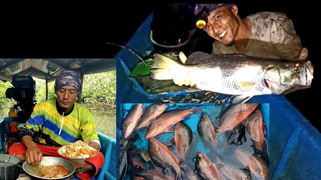 Pasang Perangkap Ikan dan Bermalam Panen Kakap Merah Jekpot Kakap Putih Super Besar