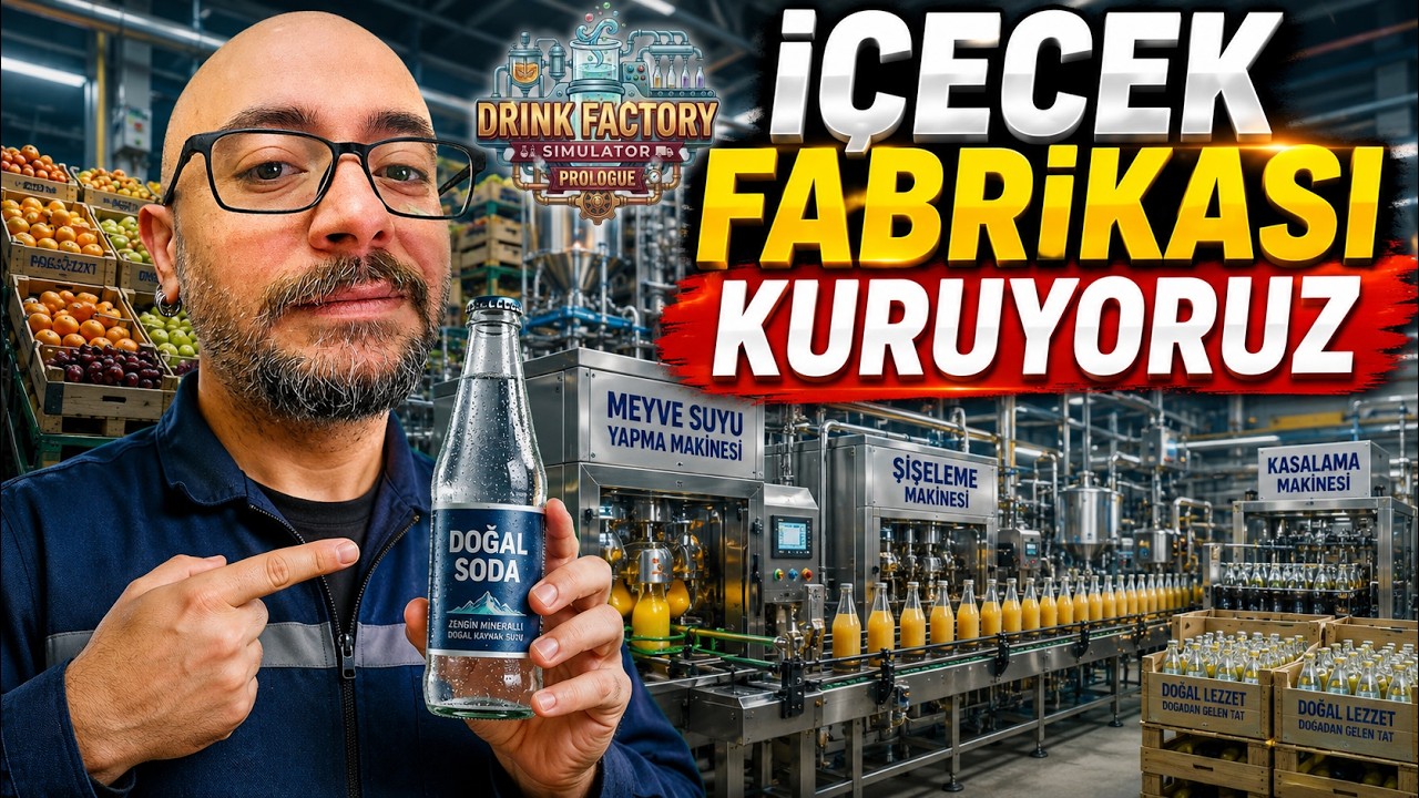 İ&Ccedil;ECEK FABRİKASI KURUYORUZ !! SODALARI ŞİŞELEYİP SATIYORUZ | DRINK FACTORY SIMULATOR !!