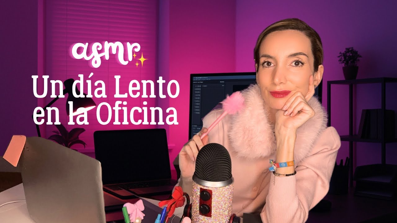 ASMR Roleplay en la Oficina👩🏼‍💻 Sonidos Relajantes de Teclado, Papel, Ratón y Escritura