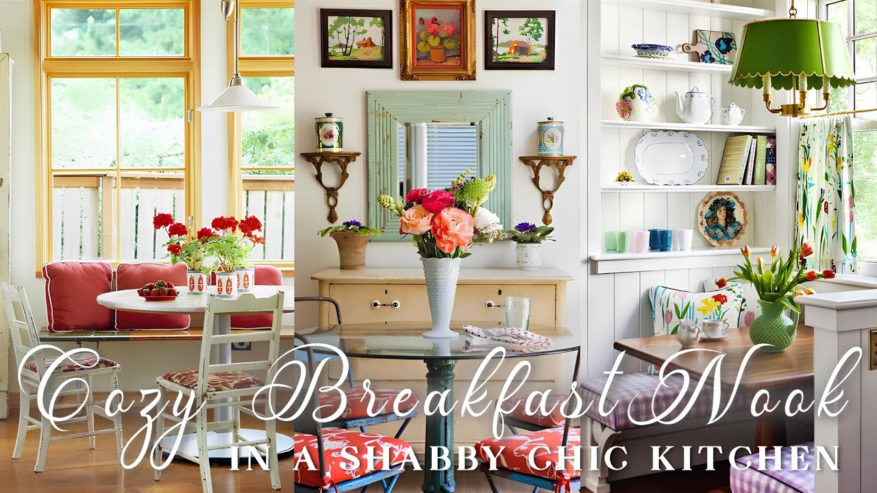 NEW - How to Create a Cozy Breakfast Nook in a Shabby Chic Kitchen | Easy DIY Ideas 🌻