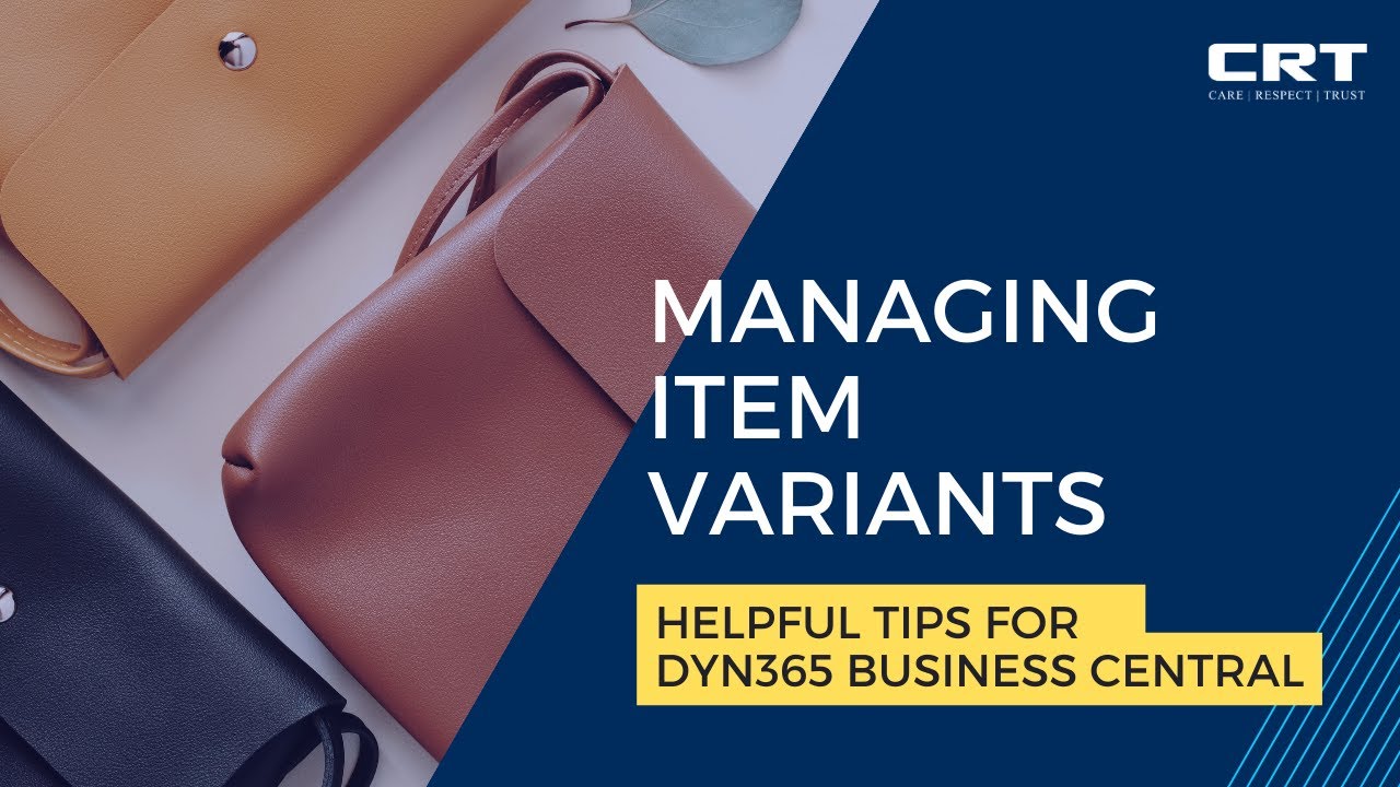 Managing Item Variants in Business Central