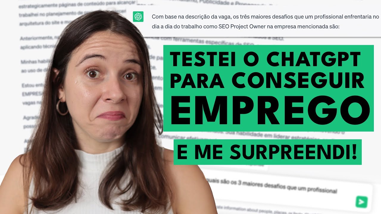 COMO USAR O CHATGPT PARA CONSEGUIR EMPREGO: REVISÃO DE CURRÍCULO, CARTA DE APRESENTAÇÃO E +! | pt. 1