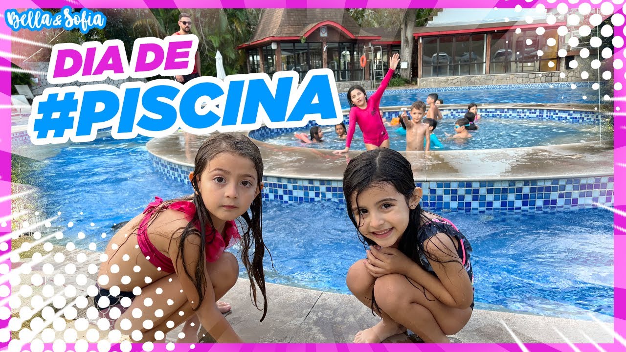 Brincadeiras na piscina do Lê Canton com a Sofia e o João