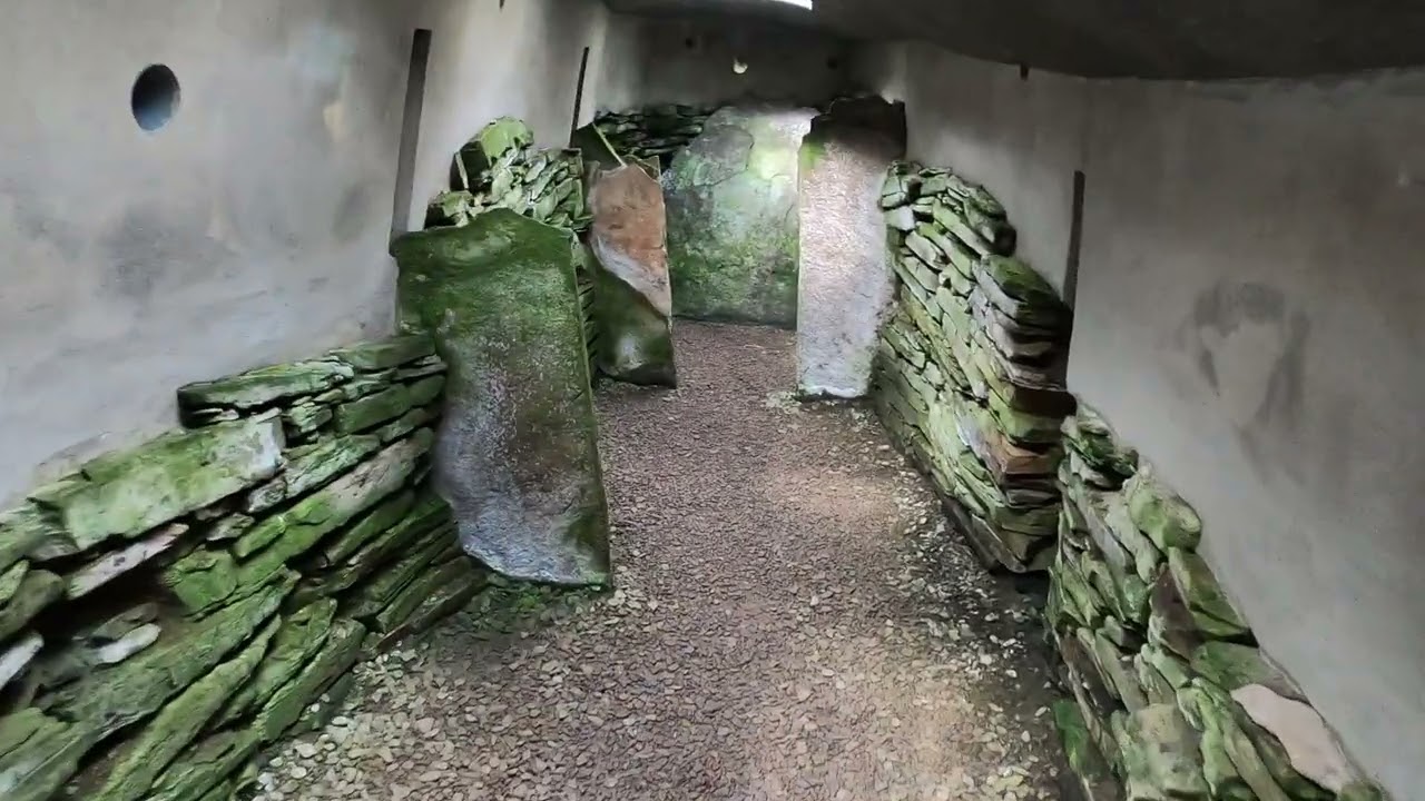 Neolithic chambered cairn of Blackhammer Rousay island Orkney