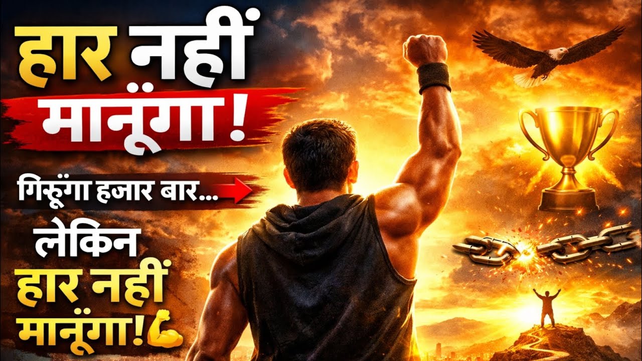 हार नहीं मानूँगा 🔥 | Powerful Motivational Song | एक दिन जीत तुम्हारी होगी