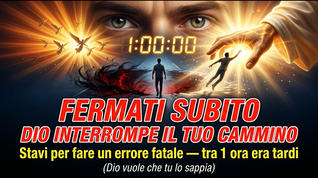 🚨 Scelto da Dio FERMATI SUBITO  Dio ferma il tuo cammino per salvarti da un errore che avresti fatto