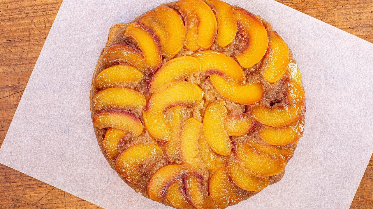 How To Make Peach-Ginger Upside Down Cake By Gail Simmons