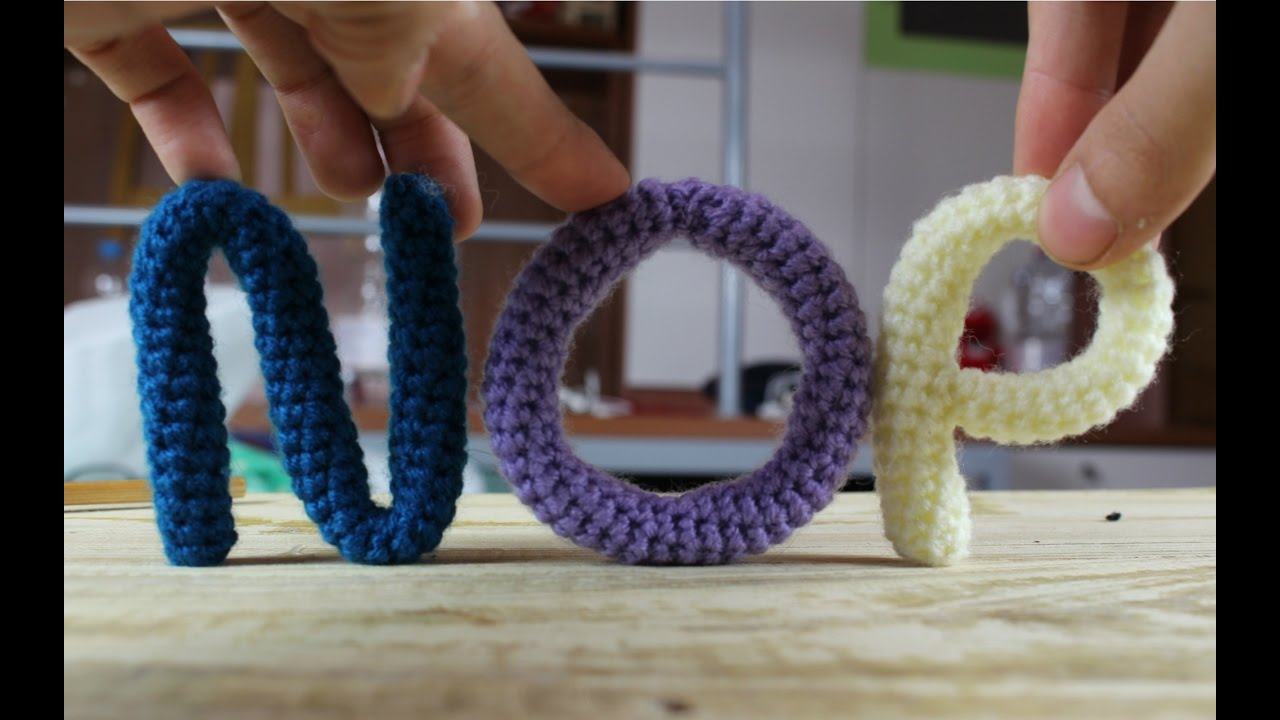 Alphabet Amigurumi ● How to crochet a N, O and M | World Of Amigurumi