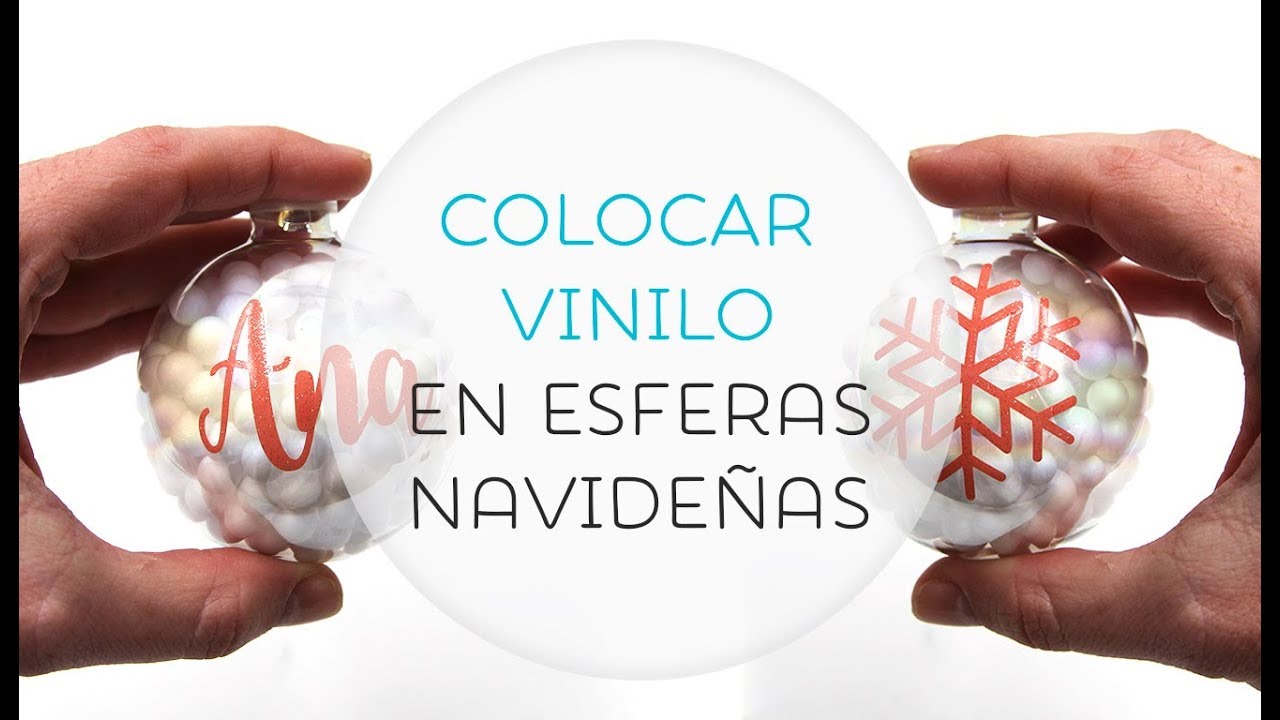 Colocar vinilo en esferas navideñas