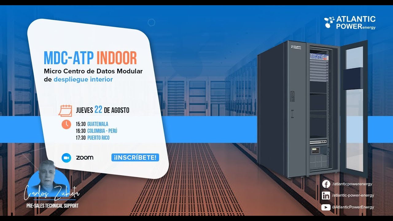 Micro Centro de Datos Modular Indoor de Atlantic Power