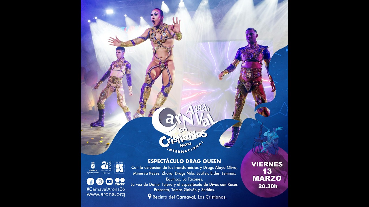 Espectáculo Drag Queen del Carnaval Internacional de Los Cristianos - Arona 2026