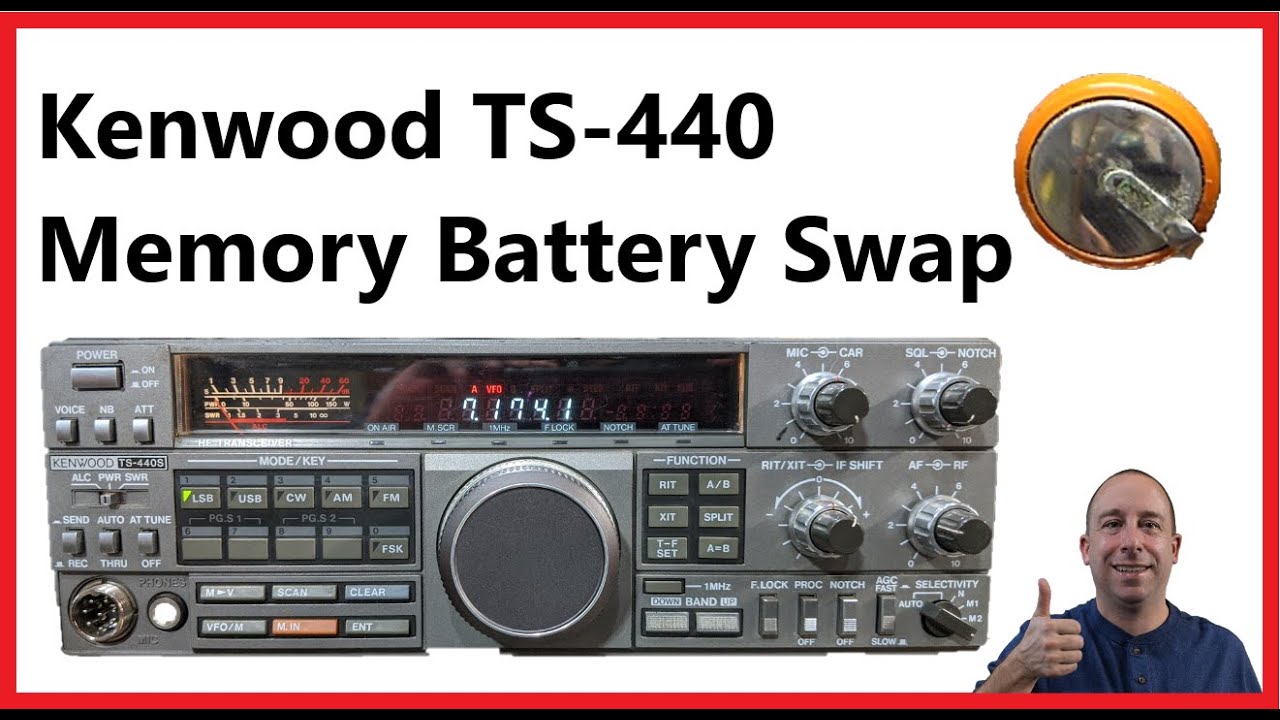 Kenwood TS-440 Ham Radio Memory Battery Replacement