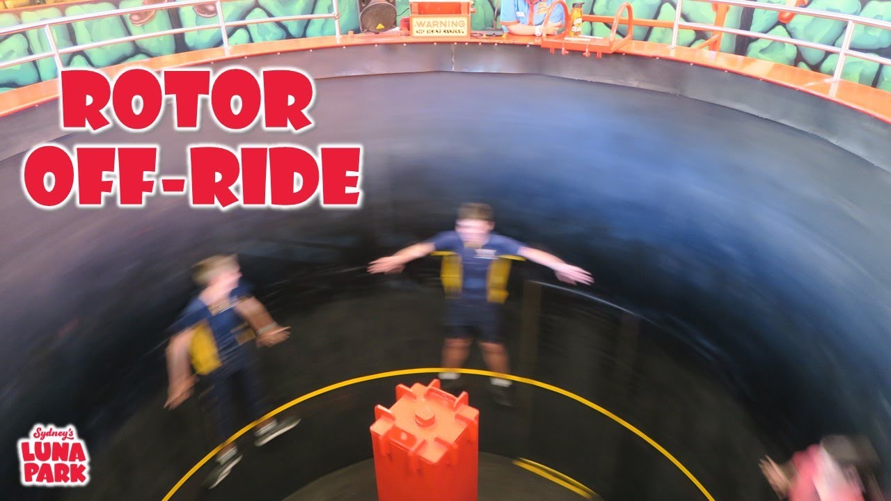 Rotor Off-Ride Footage, Luna Park Sydney Spinning Ride | Non-Copyright
