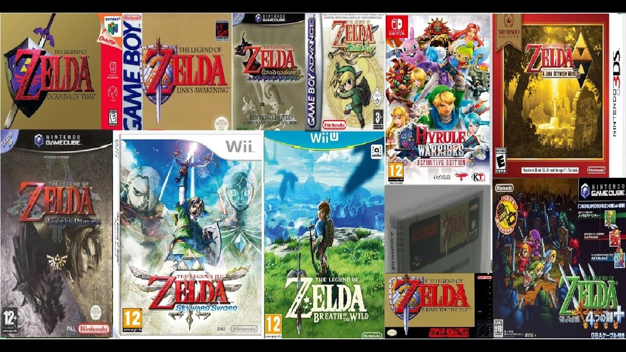 Evolution of The Legend of Zelda games frome1986 to 2023 ゼルダの伝説ゲームシリーズ سلسلة ألعاب أسطورة زيلدا