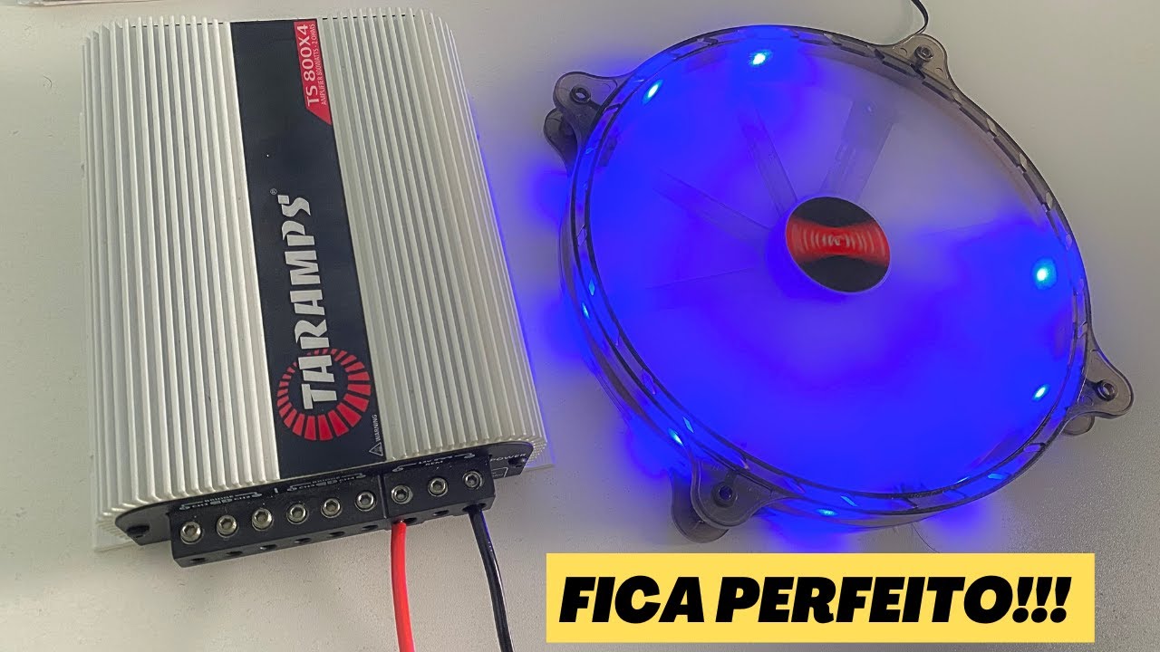 COMO INSTALAR COOLER EM AMPLIFICADORES de som taramps adeus calor